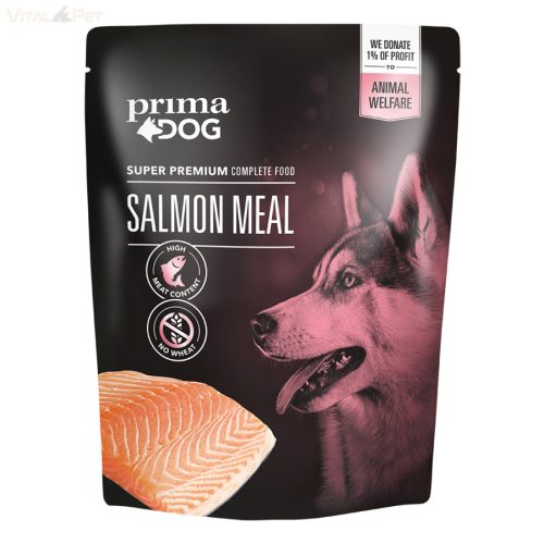 PrimaDog Alutasakos nedves kutyatáp 260 g Salmon
