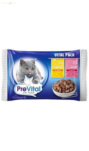 Prevital 4x100 g alutasakos eledel (csirke-borjú) szószos