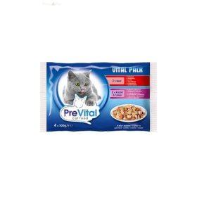   Prevital 4x100 g alutasakos eledel kocsonyás (nyúl-pulyka, marha)