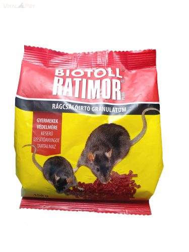 Biotoll Ratimor Plus Rágcsálóirtó granulátum 150g zacskós