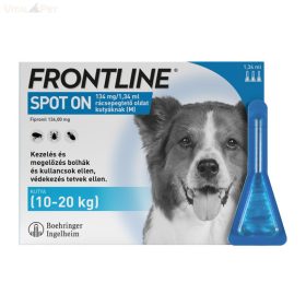   Frontline Spot On kutya " M " 10-20 kg 1,34 ml (3db, 3x1,34 ml)