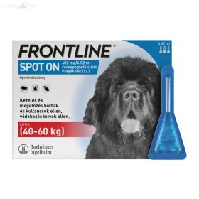   Frontline Spot On kutya "XL" 40 kg felett 4,02 ml (3db, 3x4,02 ml)