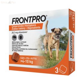 Frontpro Rágótabletta kutyáknak S 4-10kg 3x28mg