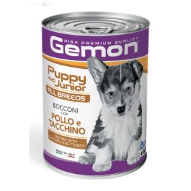 Gemon Dog PUPPY&JUNIOR Csirke/Pulyka 415g
