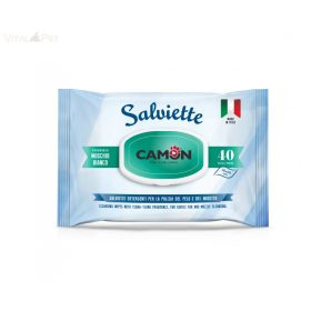   Camon Salviette 40db (30x20cm) törlőkendő fehér moha illattal (Muscio Bianchi)