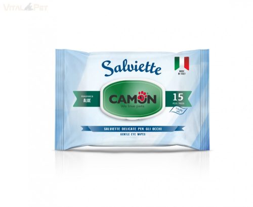 Camon Salviette 15db (17x20cm) törlőkendő aloe illattal (Aloe)