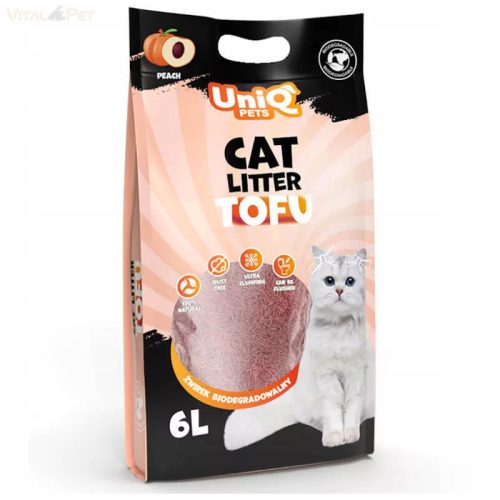 UNIQ Pets Tofu Barack illatú macskaalom 6 l/2,5 kg