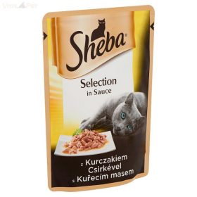   Sheba 85 g alutasakos cica eledel csirkés Selection szószos