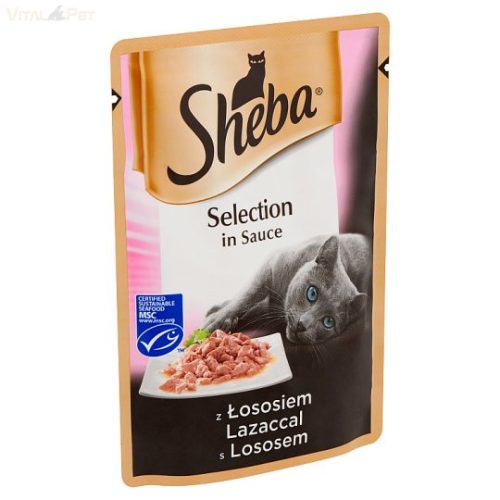 Sheba 85 g alutasakos cica eledel lazac Selection szószos