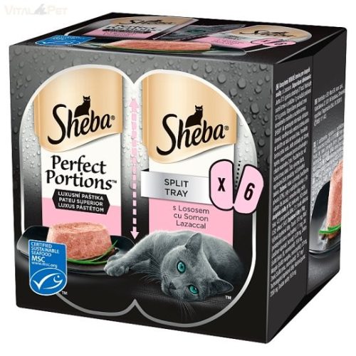Sheba alutálcás Perfect Portions 3 pack lazacos