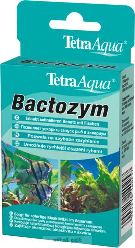 Tetra Bactozym 10 kapszula új akvárium telepítés (24 óra)