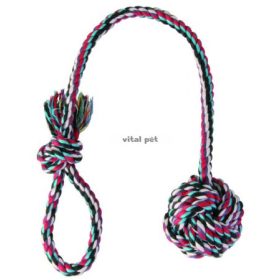 TRIXIE fogselyem zsinóros labda színes d=7/50 cm