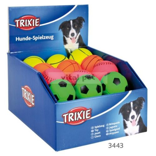 TRIXIE kutyajáték gumilabda neon
