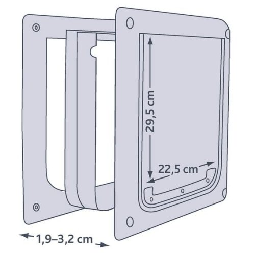 TRIXIE kutyaajtó S-M  36x30
