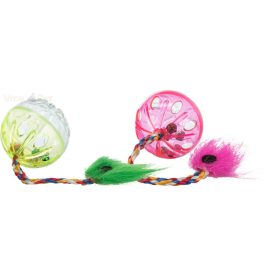 TRIXIE cicajáték csörgős labda 4 cm 2 db-os
