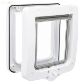   TRIXIE cica ajtó 4 állású fehér 20x22cm (15,5x14-es belső méret - macska ajtó )