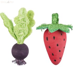   TRIXIE 61949 rágcsáló játék luffa/fa eper és cékla  6/9cm