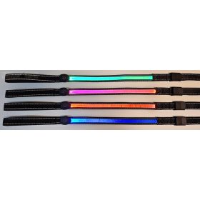 Állítható hosszúságú világító póráz Kék