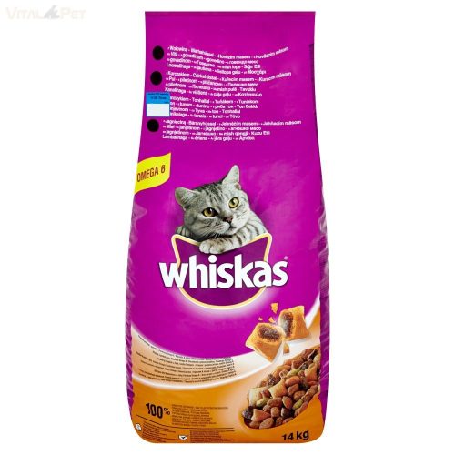 Whiskas 14 kg száraz tonhallal