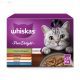 Whiskas 12 pack alutasakos Pure Delight húsos-halas válogatás aszpikban 12x85g