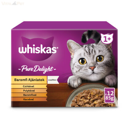 Whiskas 12 pack alutasakos Pure Delight szárnyas aszpikban 12x85g