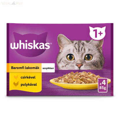 Whiskas 4 pack adult baromfi válogatás aszpikban 4x85g