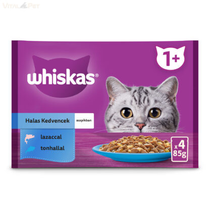 Whiskas 4 pack adult halas aszpikban 4x85g