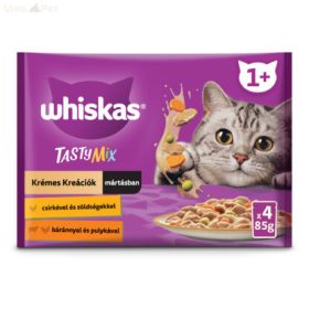   Whiskas 4 pack adult Tasty Mix krémes kreációk mártásban 4x85g