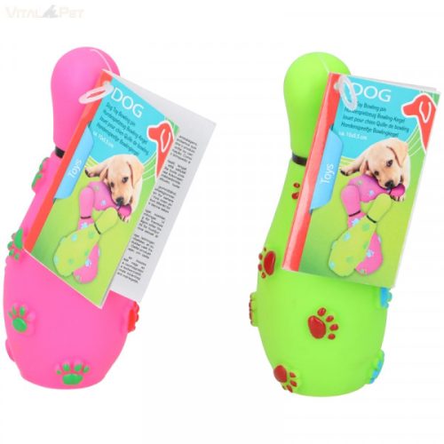 Kutyajáték teke bábú 15 x 5,5 cm 2 féle színben