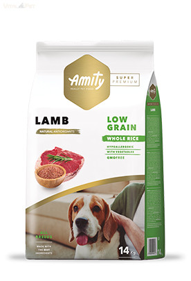 Image of Amity Hypoallergen száraz kutyatáp Adult 4 kg Lamb / bárány