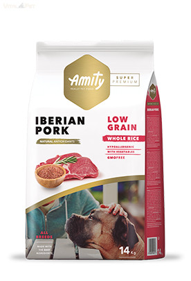 Image of Amity Hypoallergen száraz kutyatáp Adult 14 kg IBERIAN PORK / ibériai sertés