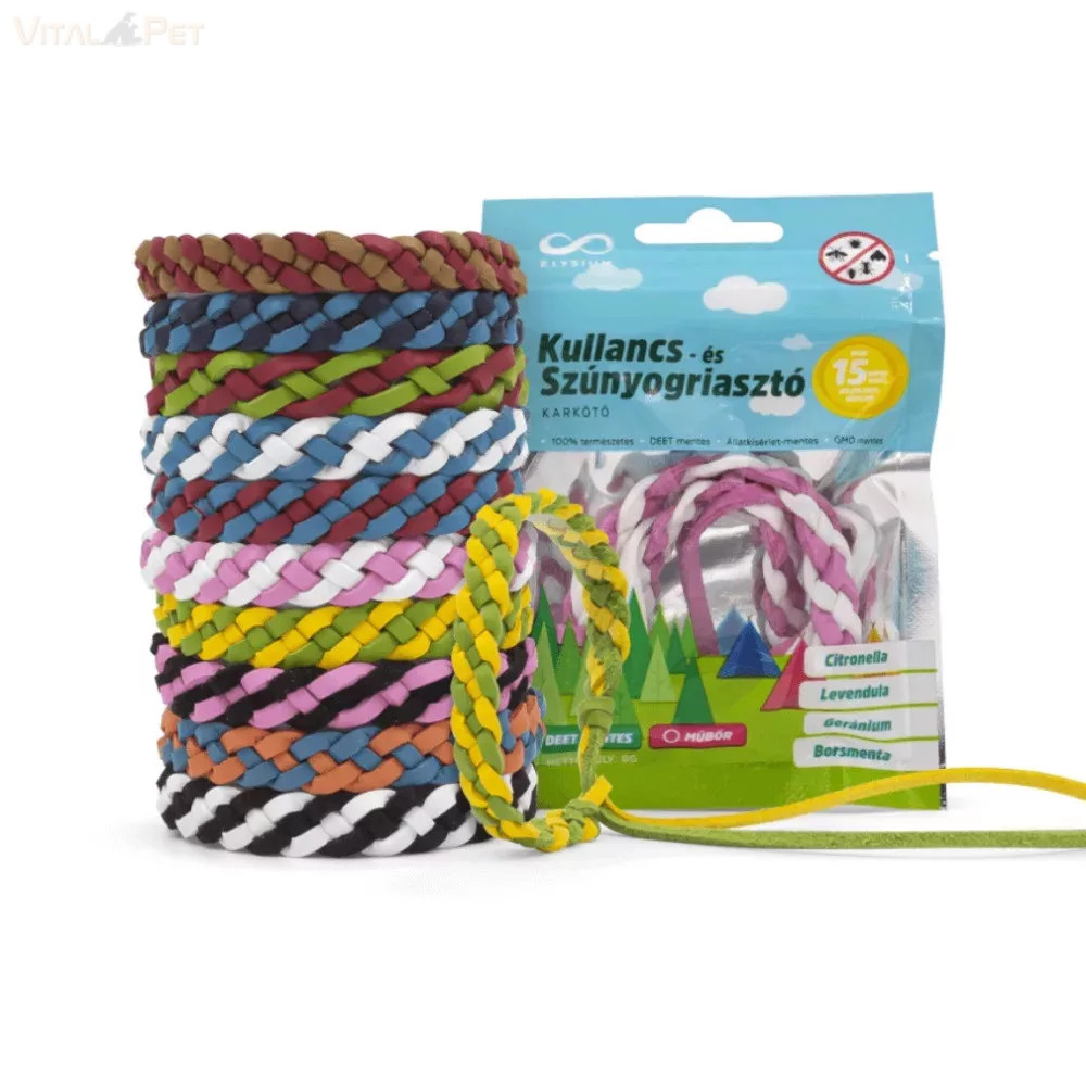 Image of Elysium kullancs és szúnyogriasztó műbőr karkötő