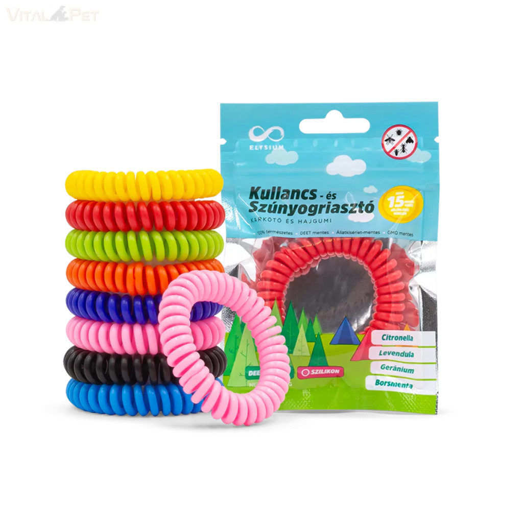 Image of Elysium kullancs és szúnyogriasztó szilikon karkötő és hajgumi