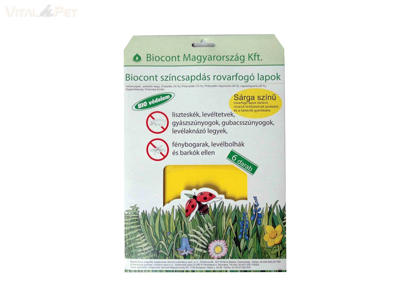 Image of Biocont sárga rovarfogó lap A5 5db-os