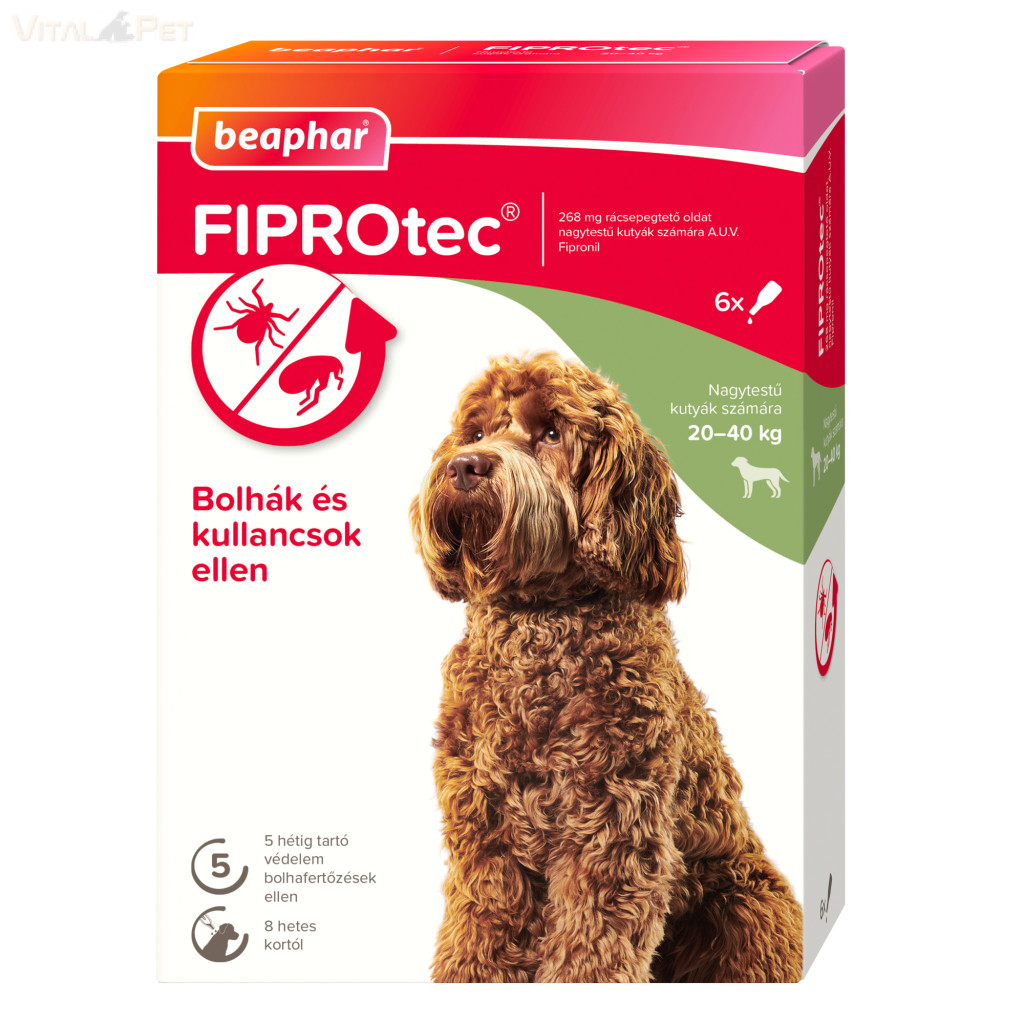 Image of Beaphar FIPROtec SpotOn L nagytestű kutyáknak (20-40kg) 6db