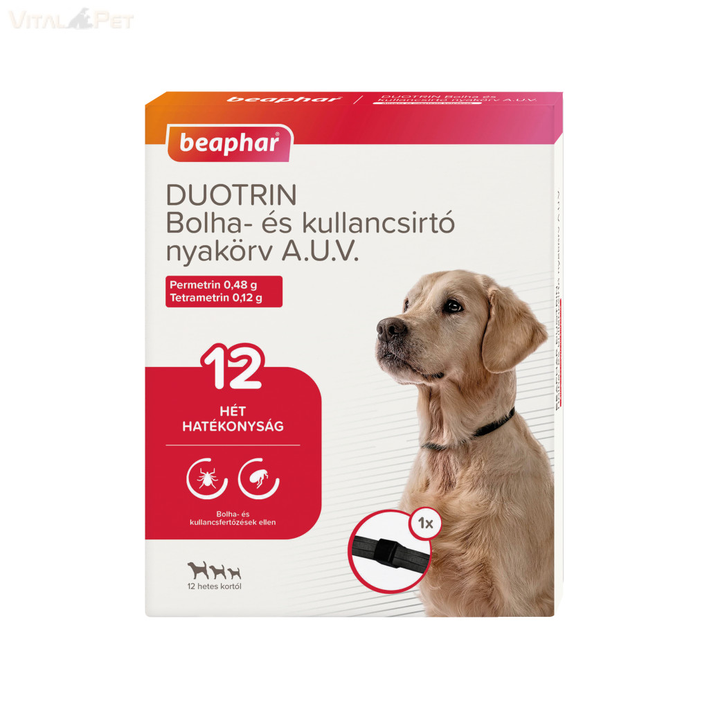 Image of BEAPHAR DUOTRIN bolha és kullancsirtó nyakörv kutyáknak 65cm