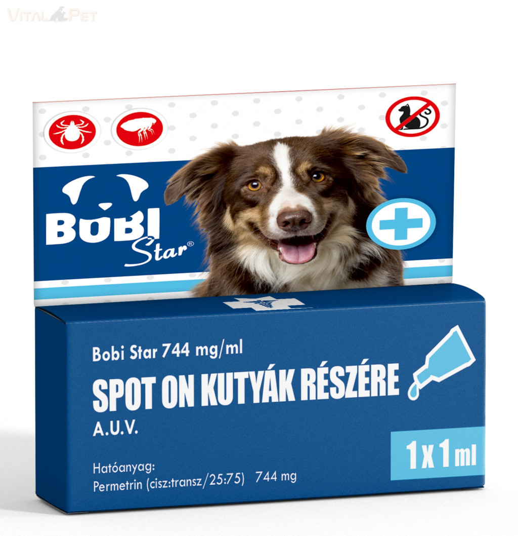 Image of Bobi Star Spot-On kutyáknak 744mg/1ml x1db (2-15kg)