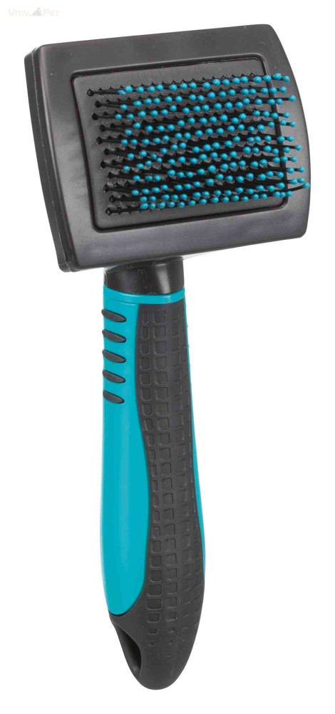 Image of TRIXIE kefe puha kefe 7x16 cm szögletes gombos